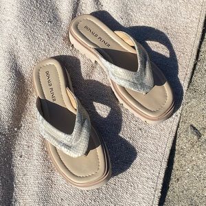 Donald J Pliner snake sandals BARBERA platform flip flops lug sole summer shoe